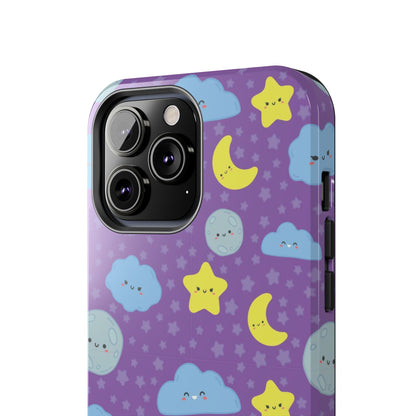 Night sky seamless pattern Tough Phone Cases