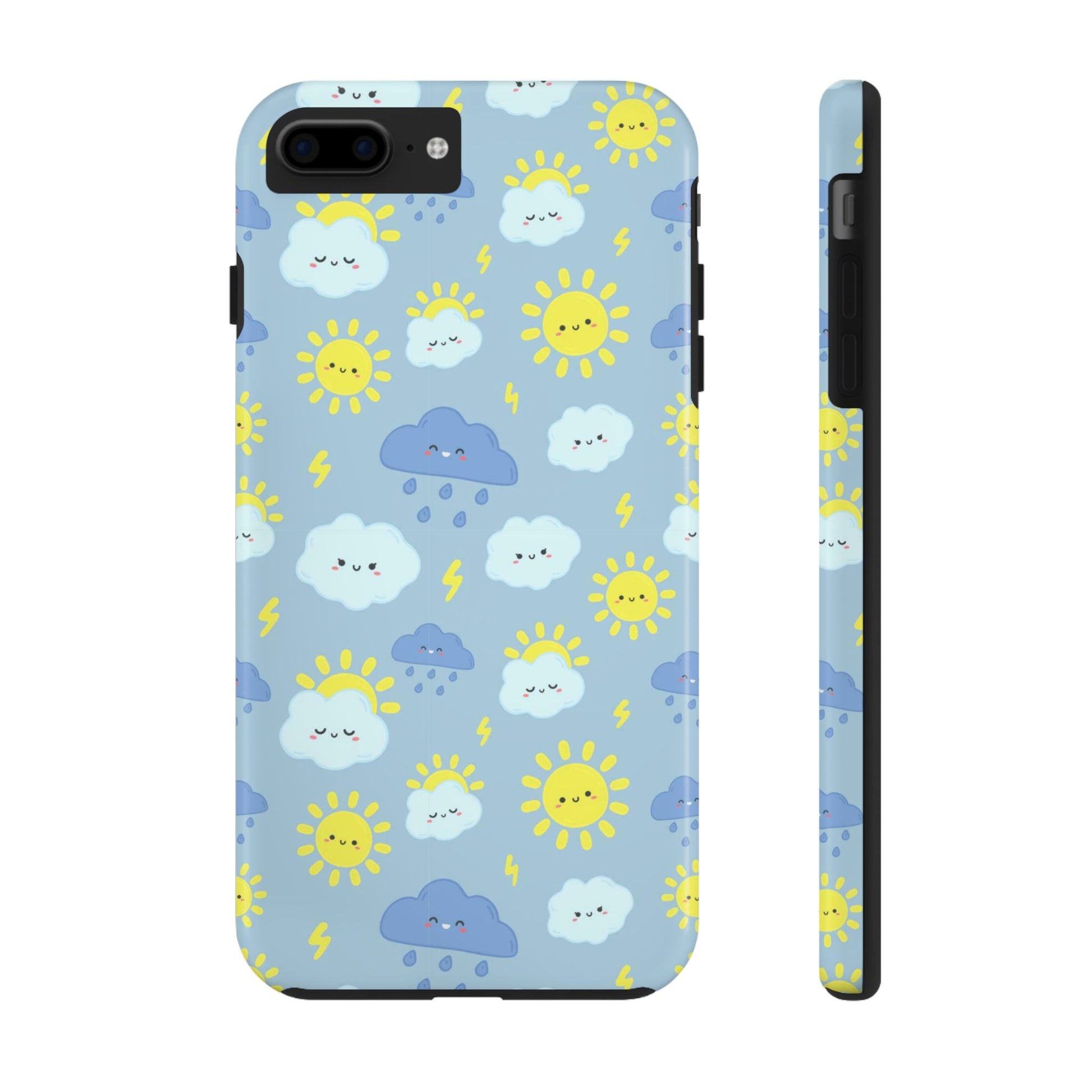 Cute rain sky pattern Tough Phone Cases iPhone 7 Plus, iPhone 8 Plus