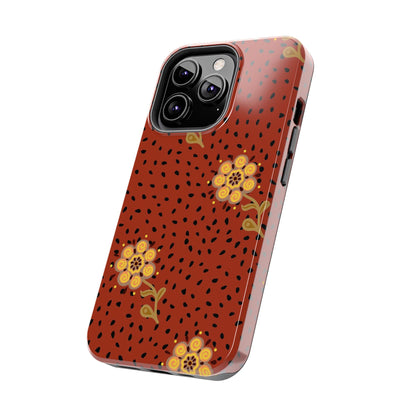 Abstract ethnic flower seamless pattern Tough Phone Cases