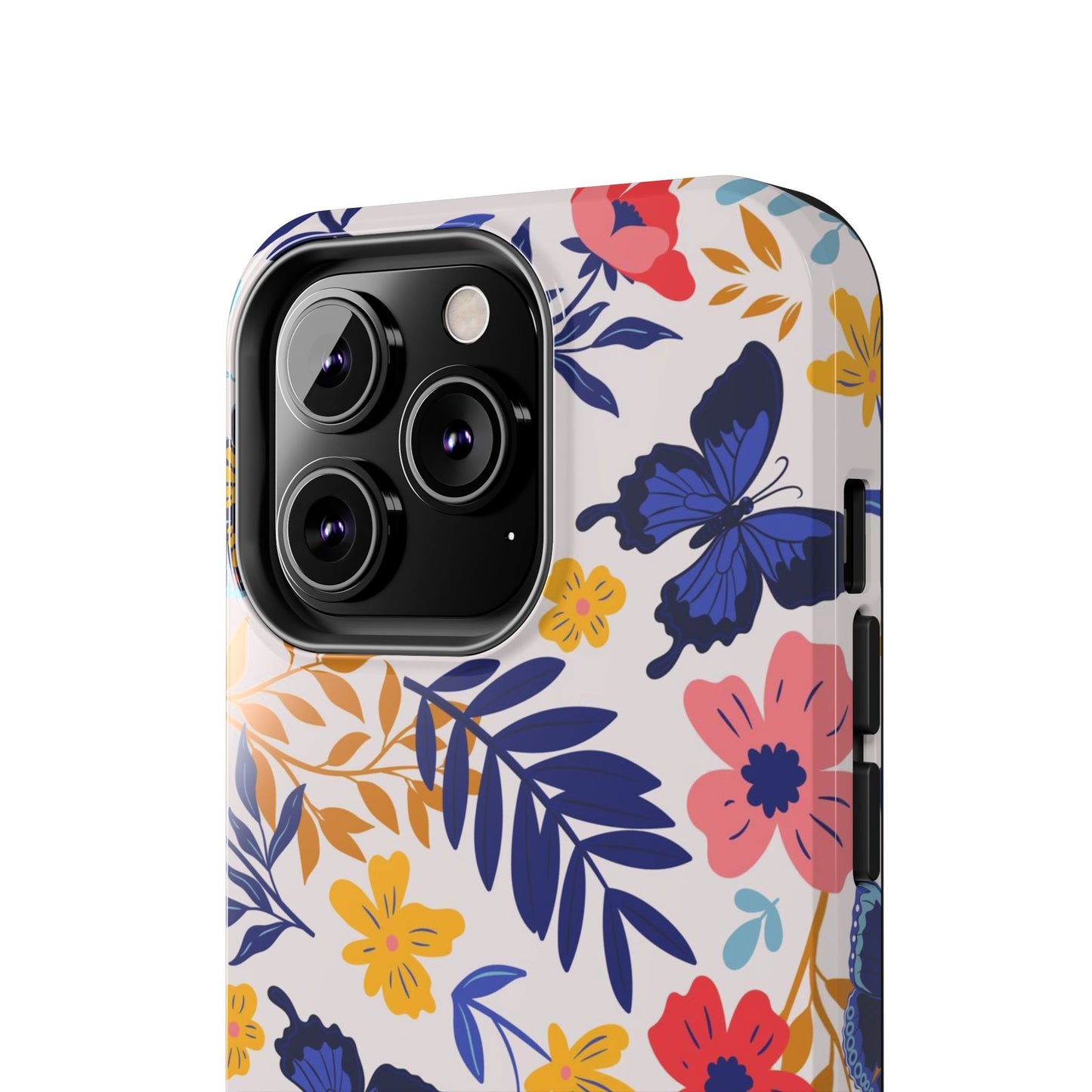 Seamless pattern with butterflies and flowers Tough Phone Cases