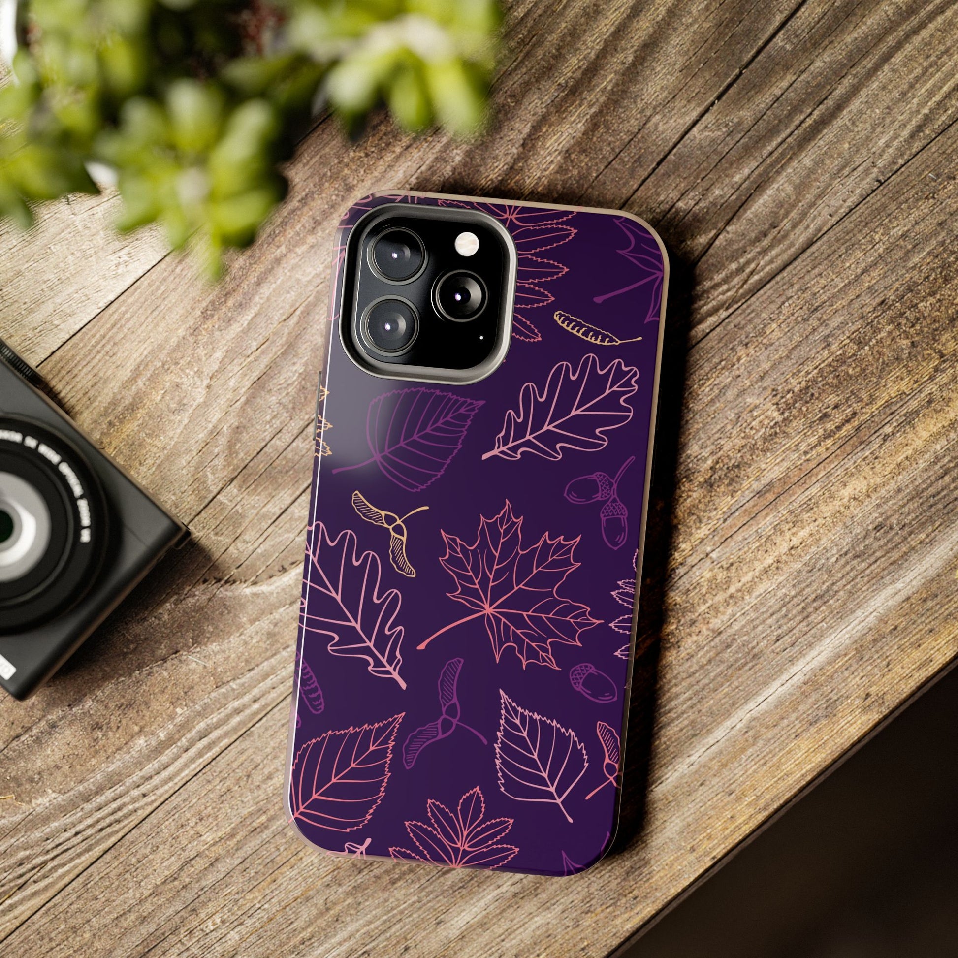 Seamless pattern with autumn leaves Tough Phone Cases