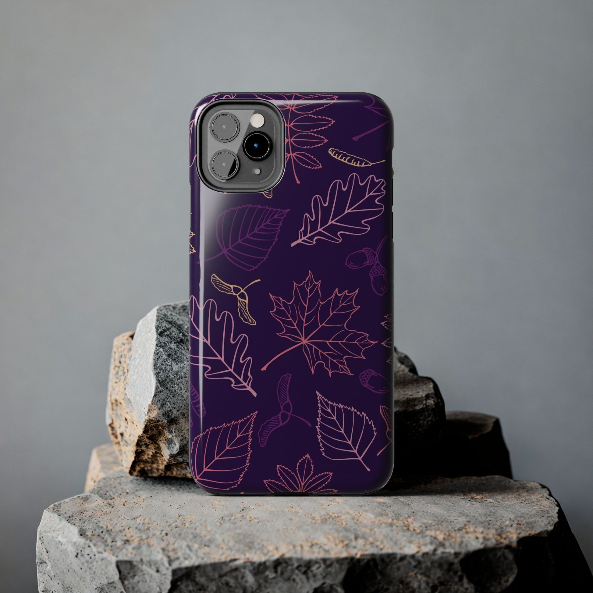 Seamless pattern with autumn leaves Tough Phone Cases