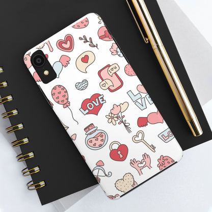 Romantic seamless pattern Tough Phone Cases