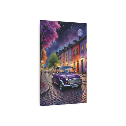 Moonlight Drive in Lavender Lane Metal Art Sign