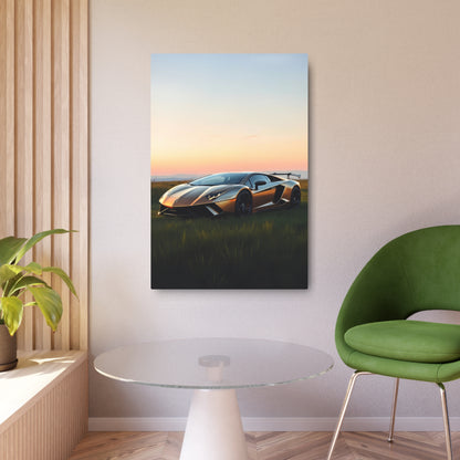 Stunning Metallic Lamborghini Aventador Wall Art | Perfect Gift for Car Enthusiasts