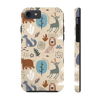 seamless pattern with cute animal Tough Phone Cases iPhone 7, iPhone 8, iPhone SE