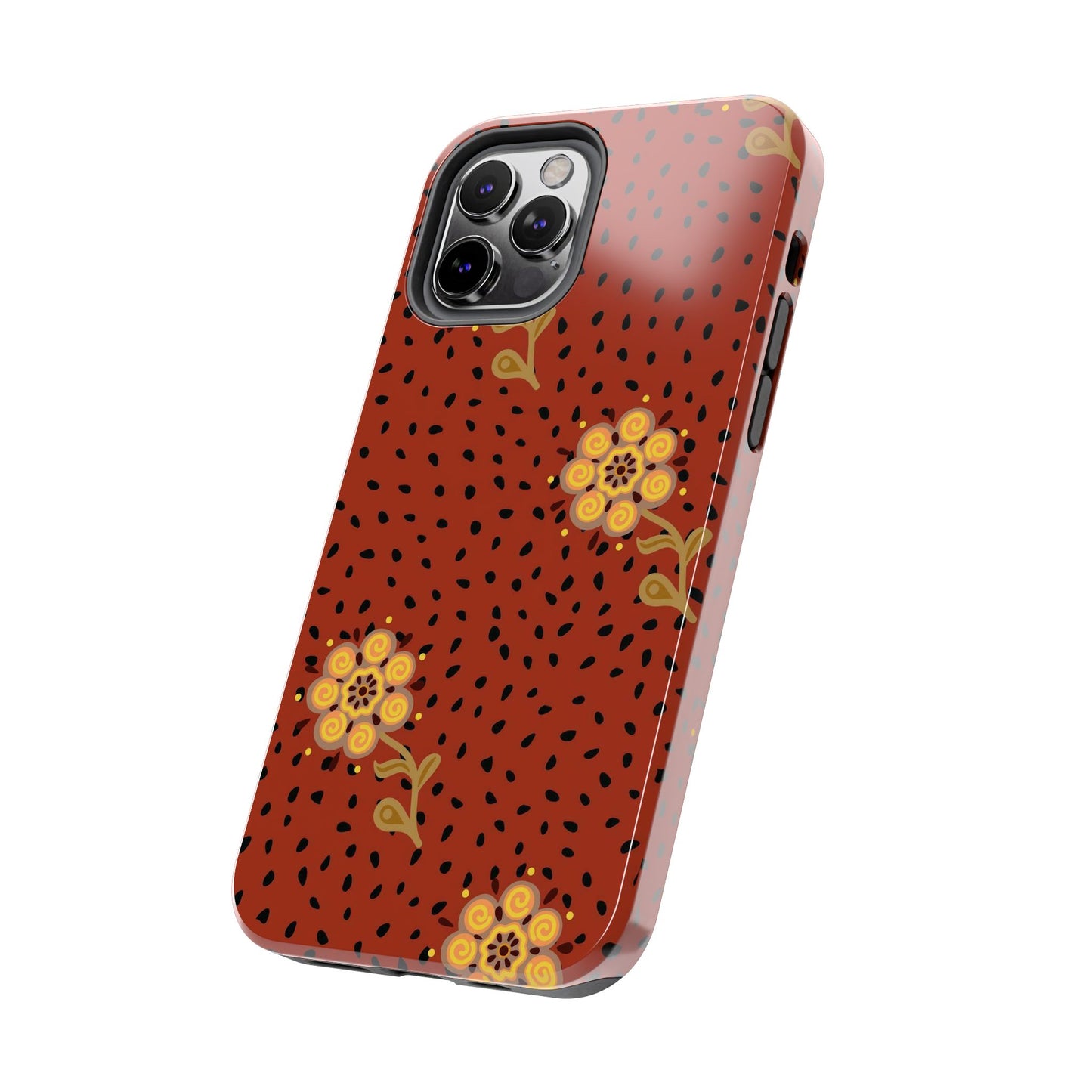 Abstract ethnic flower seamless pattern Tough Phone Cases