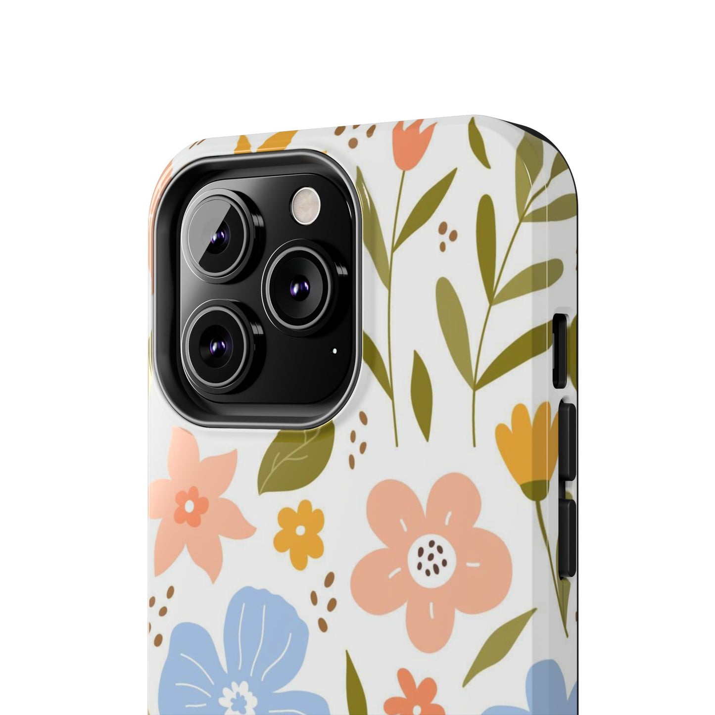 Big collection of blooming flowers, twigs and leaves Tough Phone Cases