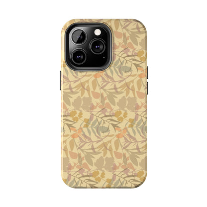 Boho Plants Leafs Pattern Tough Phone Cases