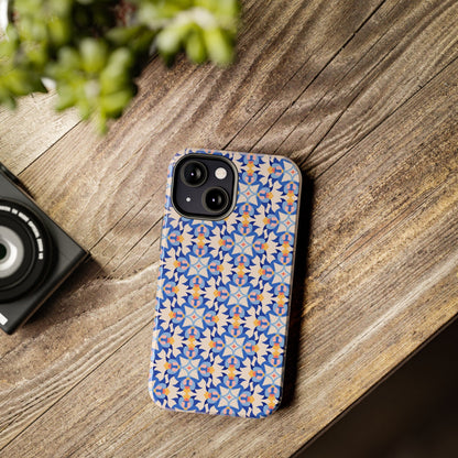 Floral Tile Pattern Tough Phone Cases