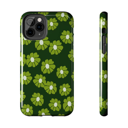 Retro groovy flowers seamless pattern Tough Phone Cases iPhone 11 Pro