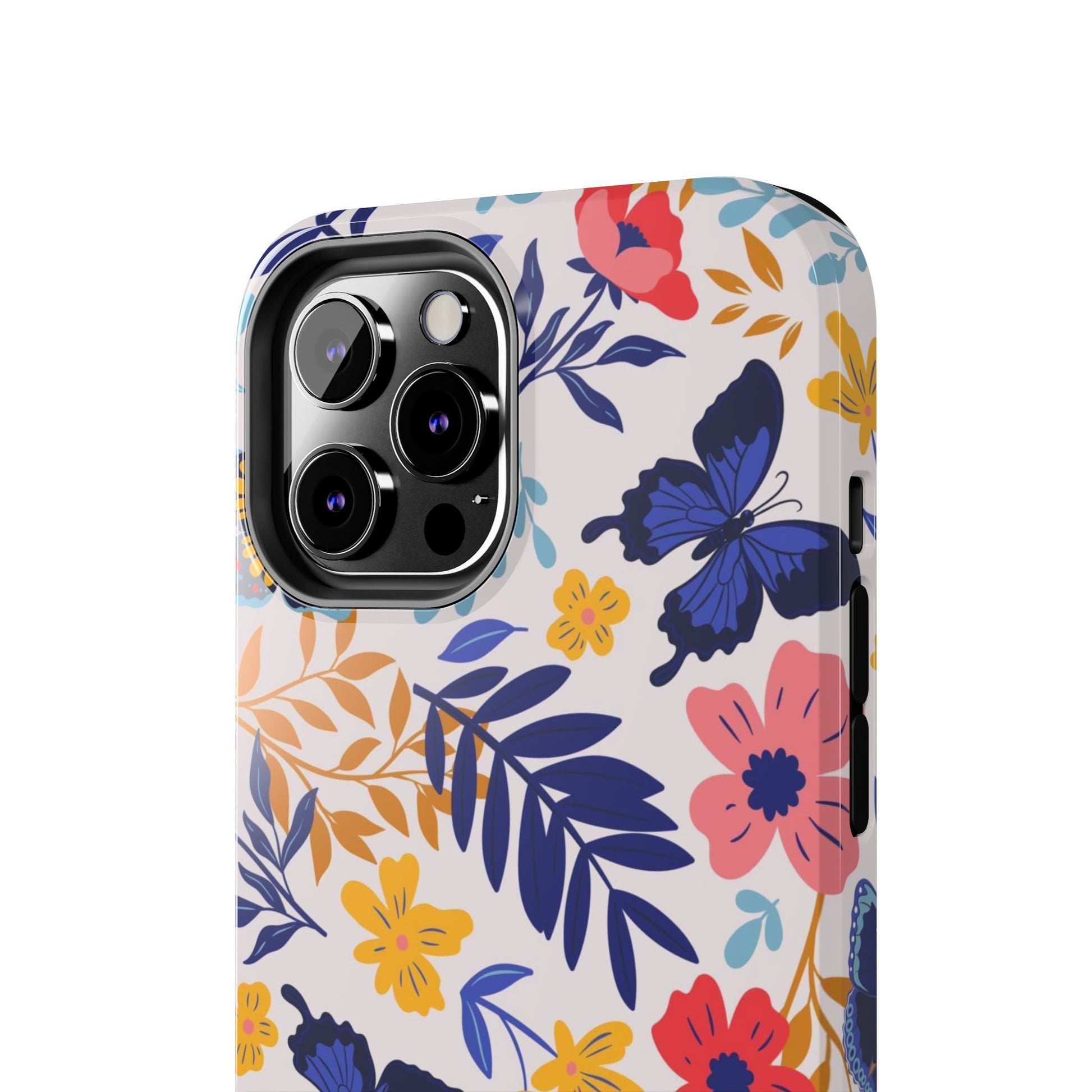 Seamless pattern with butterflies and flowers Tough Phone Cases