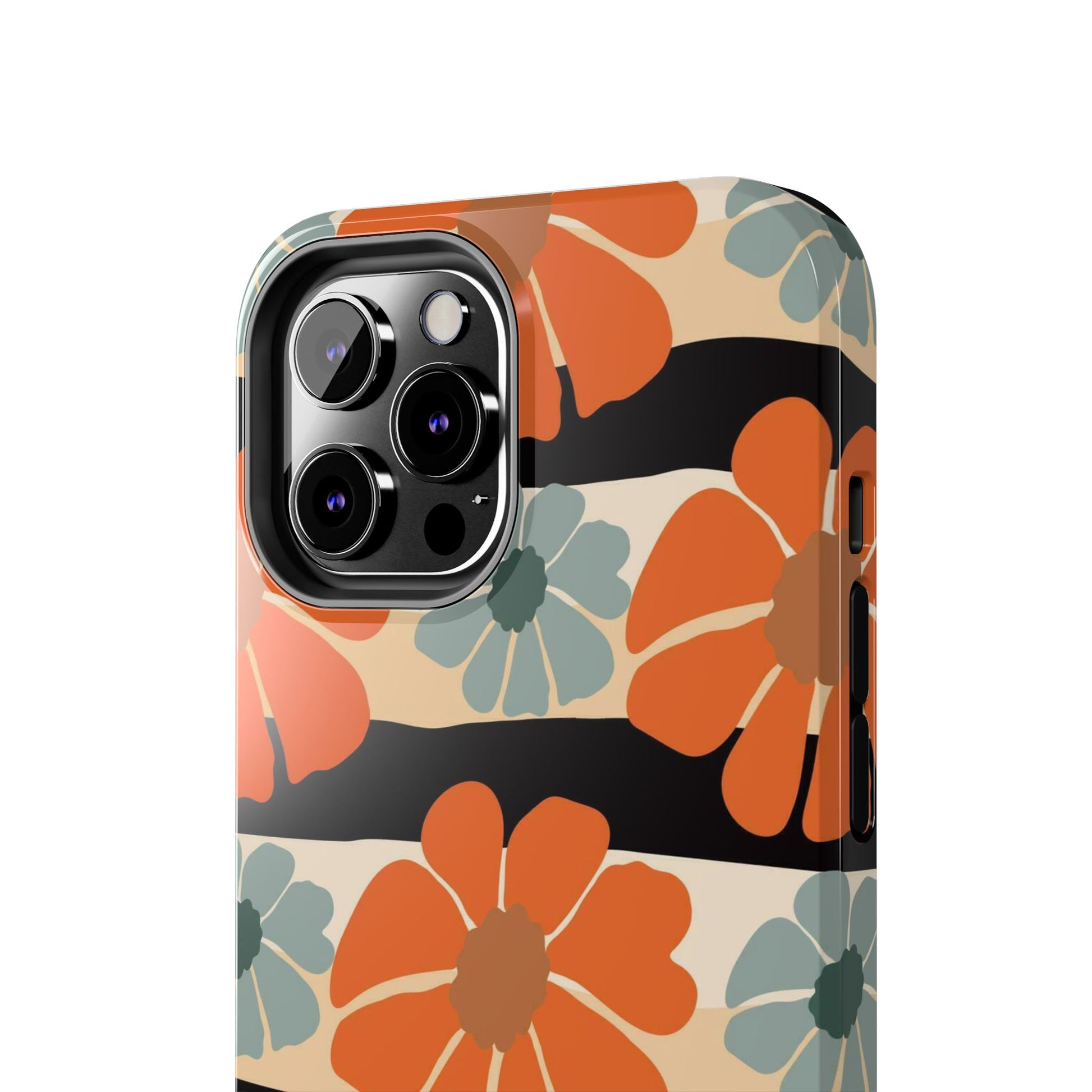 Retro groovy flowers seamless pattern Tough Phone Cases