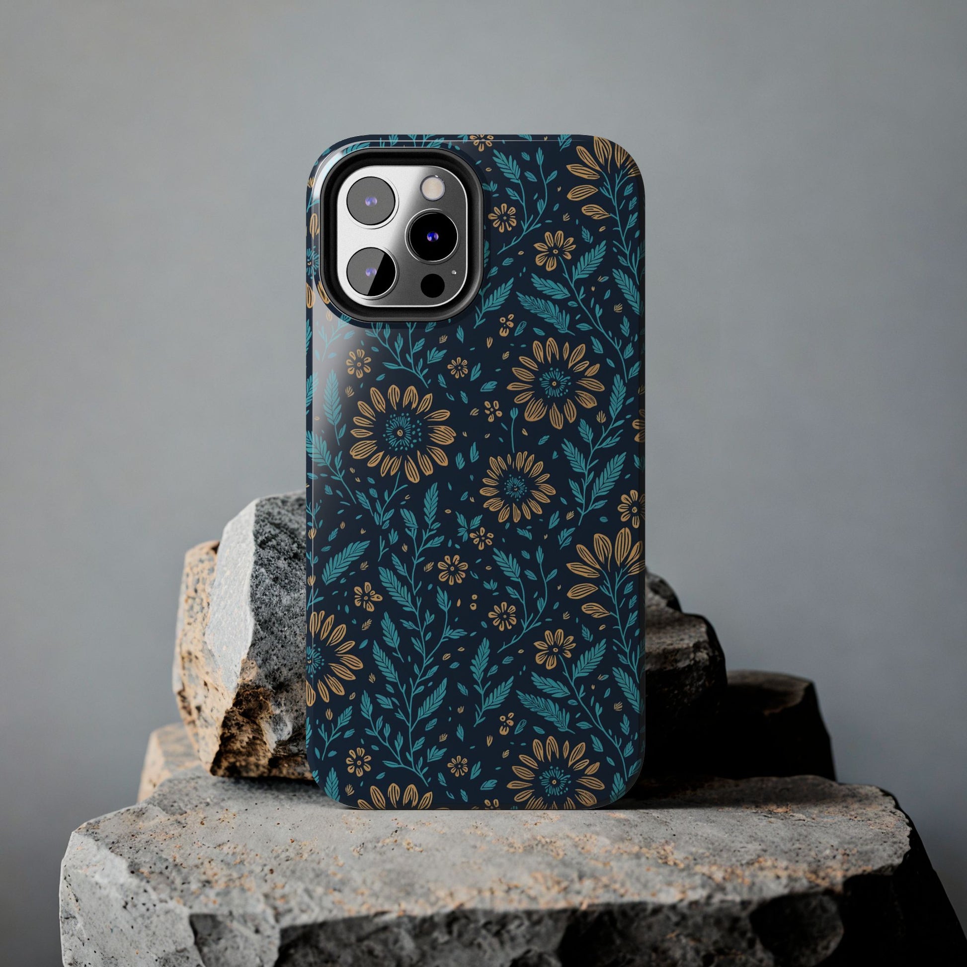 Flower Pattern Design Tough Phone Cases