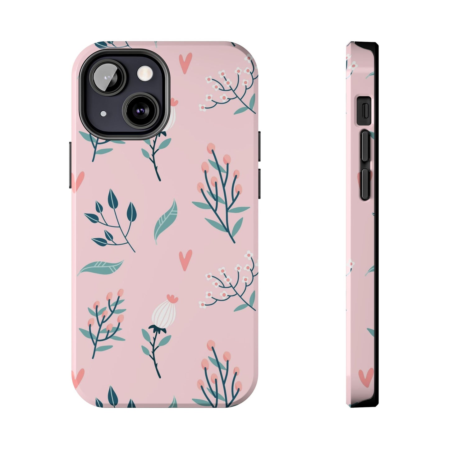 Floral seamless pattern. Garden flowers branches Tough Phone Cases iPhone 13 Mini