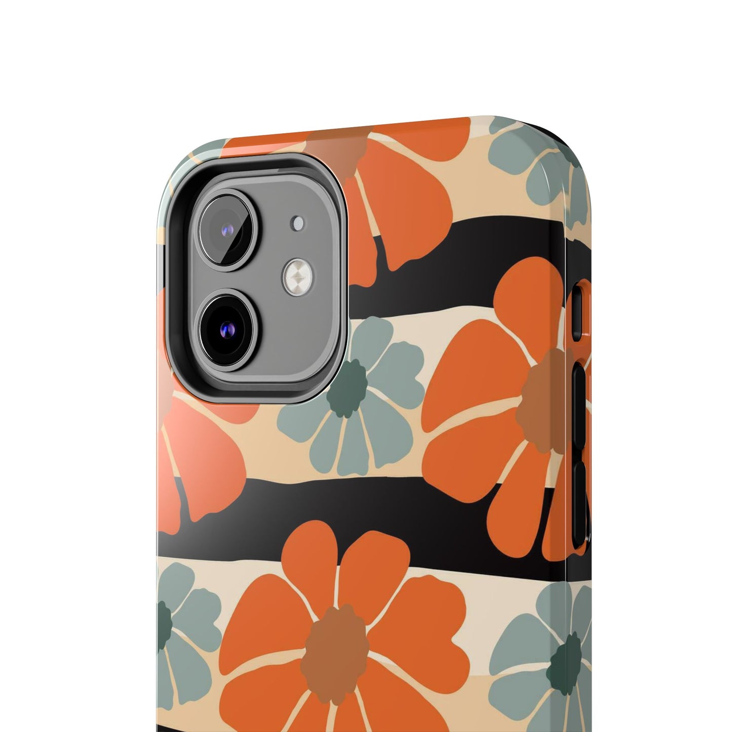 Retro groovy flowers seamless pattern Tough Phone Cases