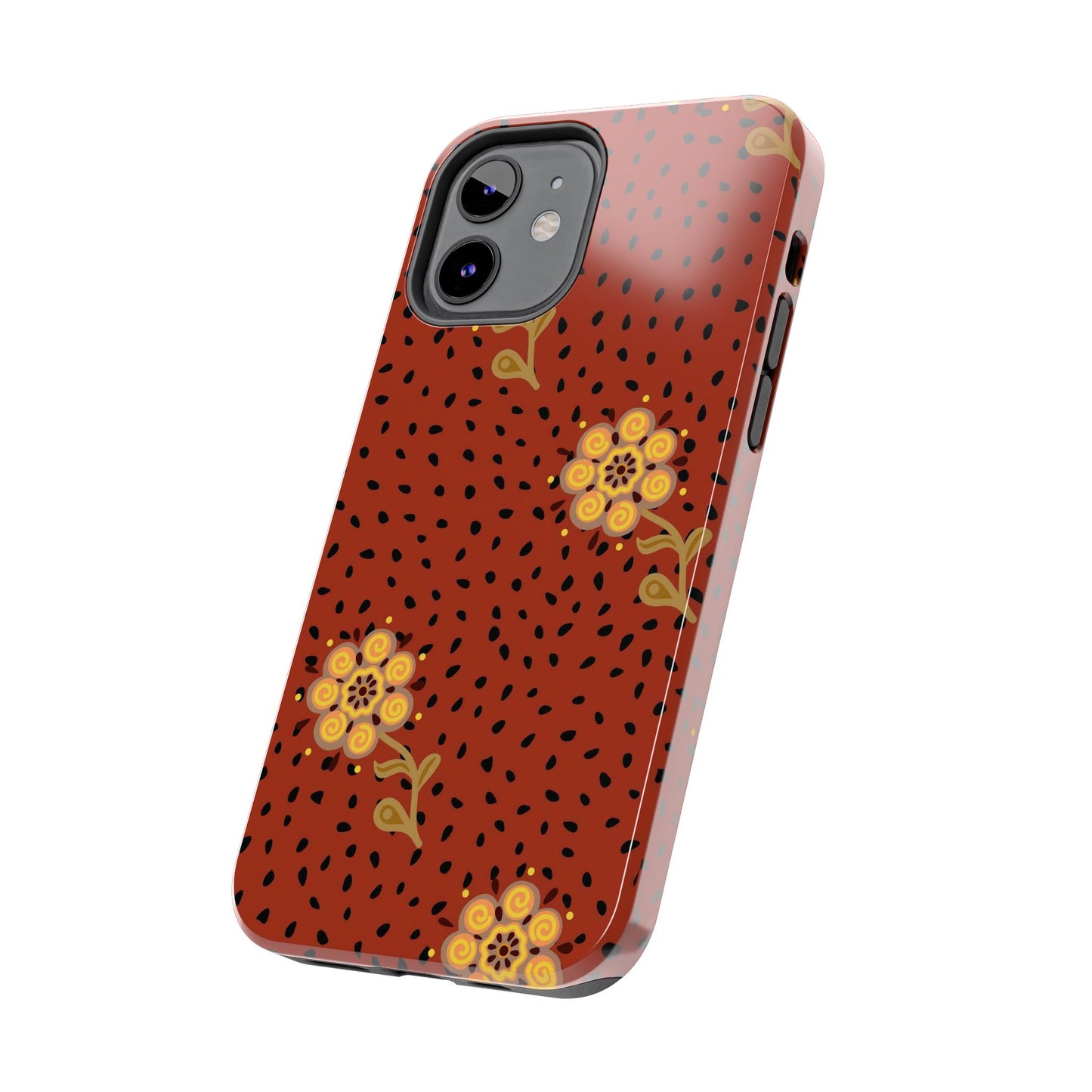 Abstract ethnic flower seamless pattern Tough Phone Cases