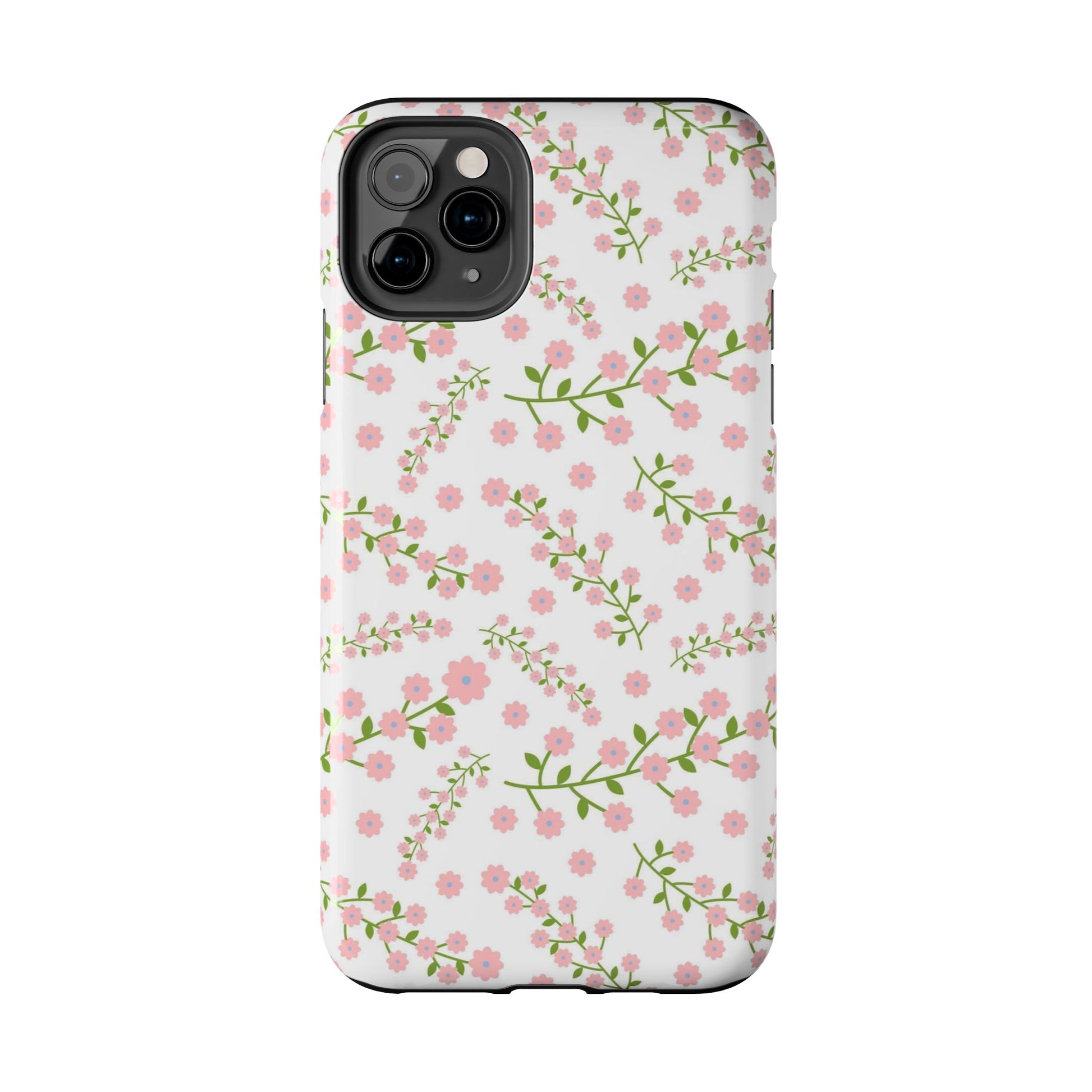 Seamless pattern green branches with blooming Tough Phone Cases