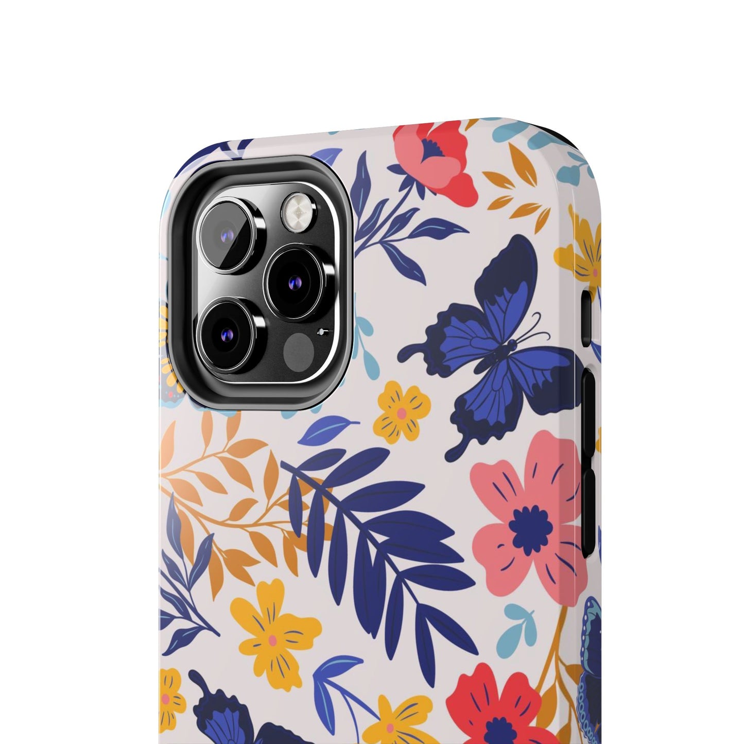 Seamless pattern with butterflies and flowers Tough Phone Cases