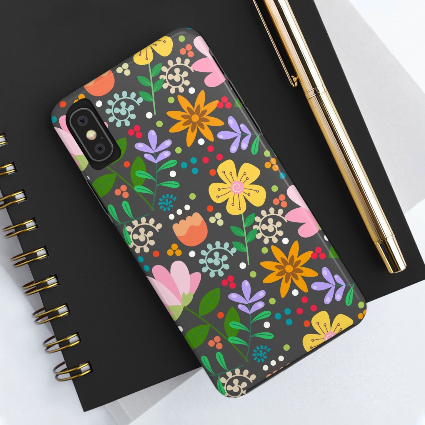 Abstract floral seamless pattern Tough Phone Cases