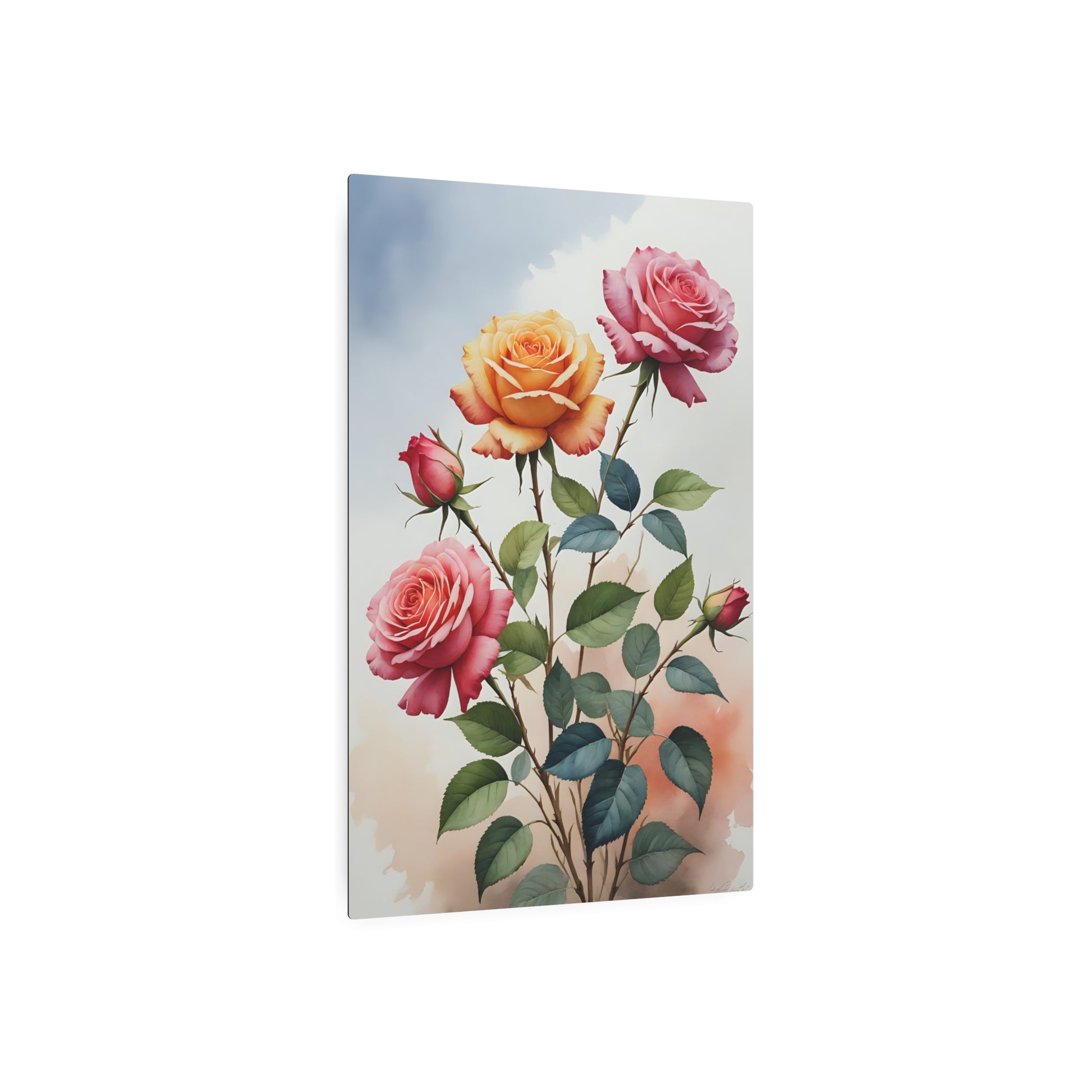 Blooming Bouquet Metal Art Sign