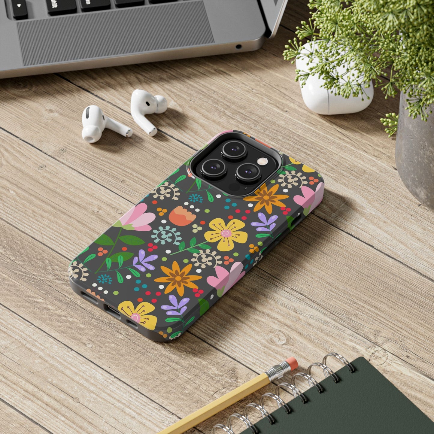 Abstract floral seamless pattern Tough Phone Cases