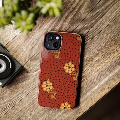 Abstract ethnic flower seamless pattern Tough Phone Cases