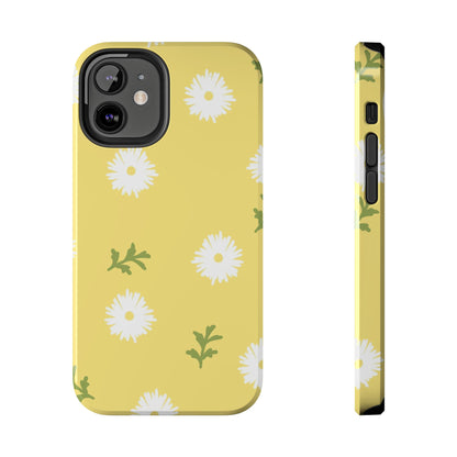 seamless doodle hand drawing daisy flower Tough Phone Cases iPhone 12 Mini