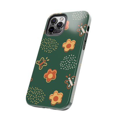 Seamless pattern with flowers and butterflies Tough Phone Cases