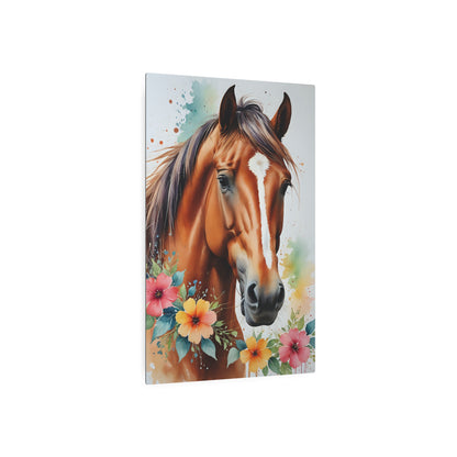 Equestrian Elegance Metal Art Sign