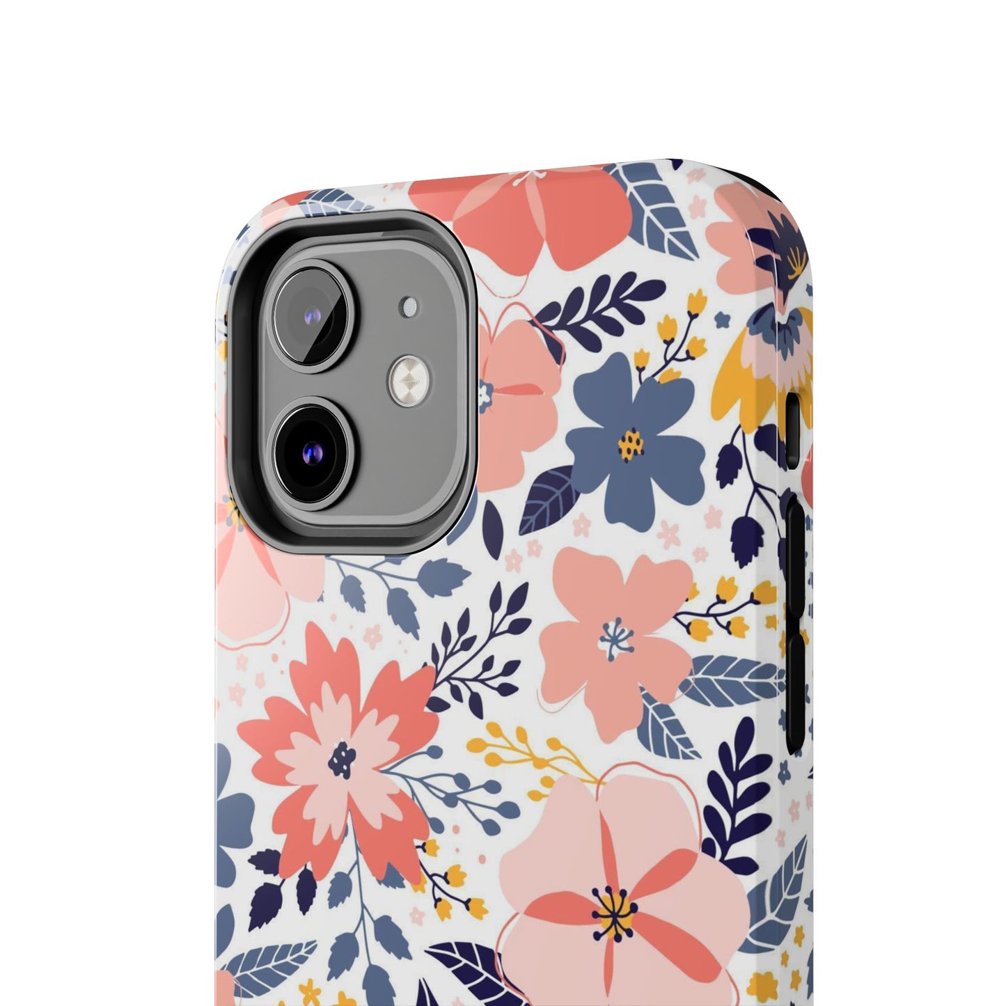 seamless pattern with abstract flowers Tough Phone Cases