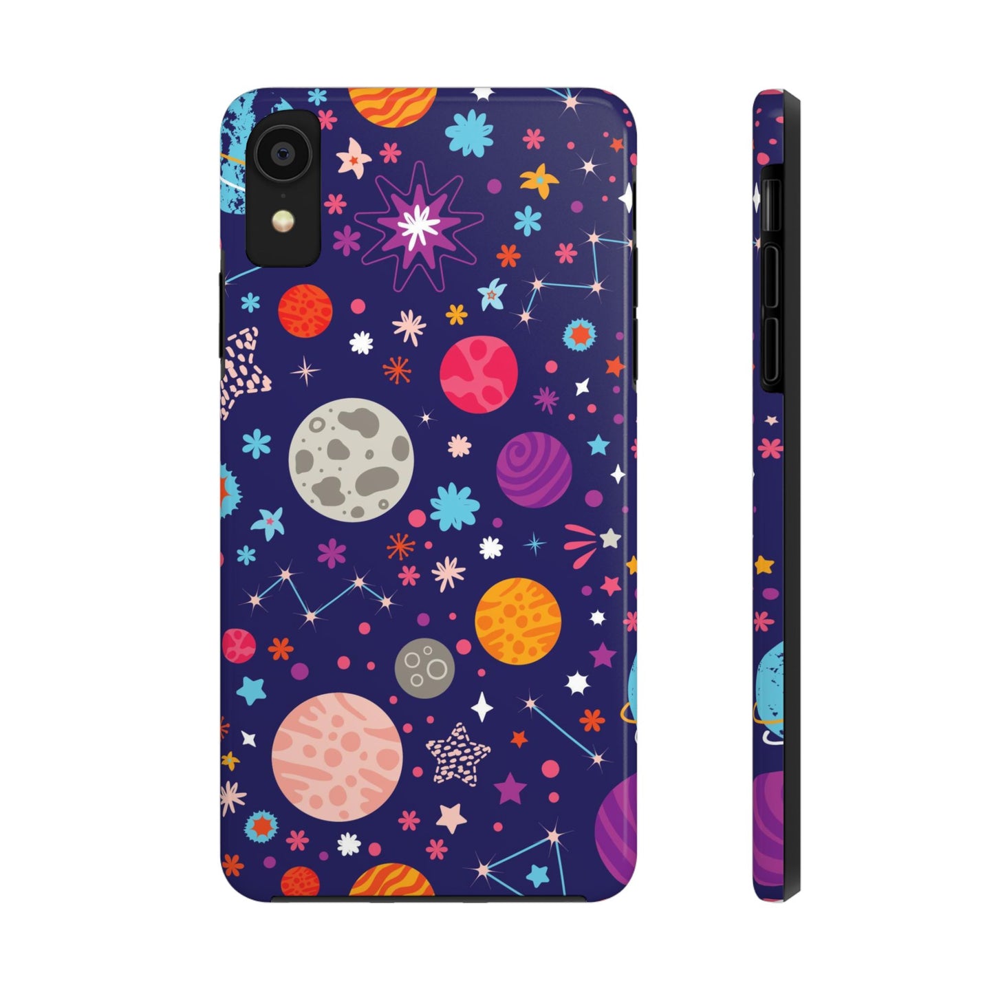 Seamless pattern with colorful space with planets Tough Phone Cases iPhone XR