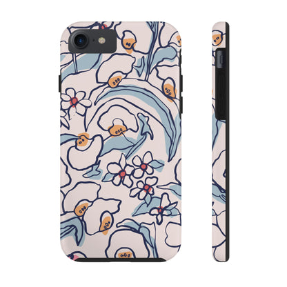 hand-drawn flower sketch Tough Phone Cases iPhone 7, iPhone 8, iPhone SE