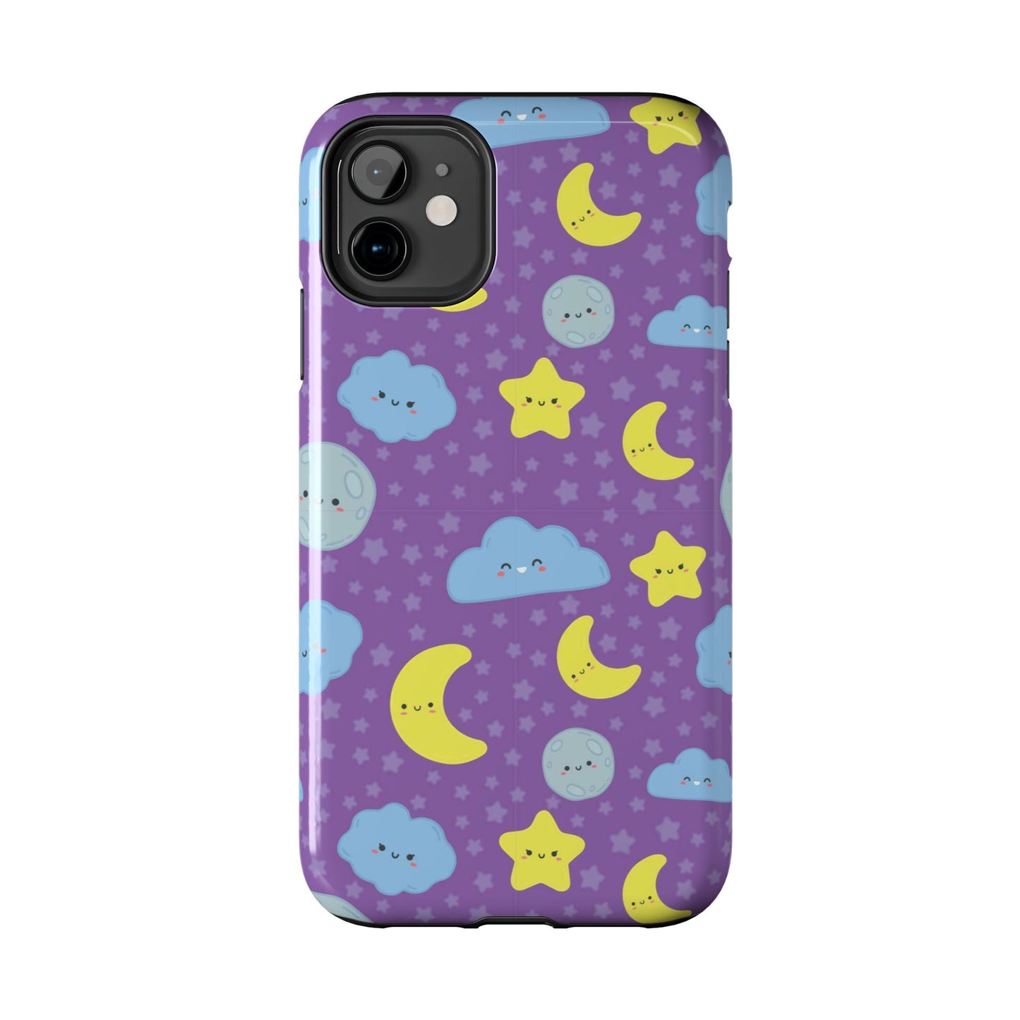 Night sky seamless pattern Tough Phone Cases