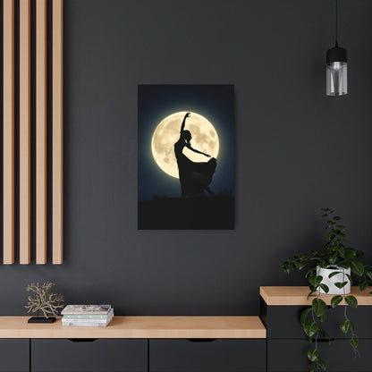 Moonlit Dance: Embrace the Night Metal Art Sign