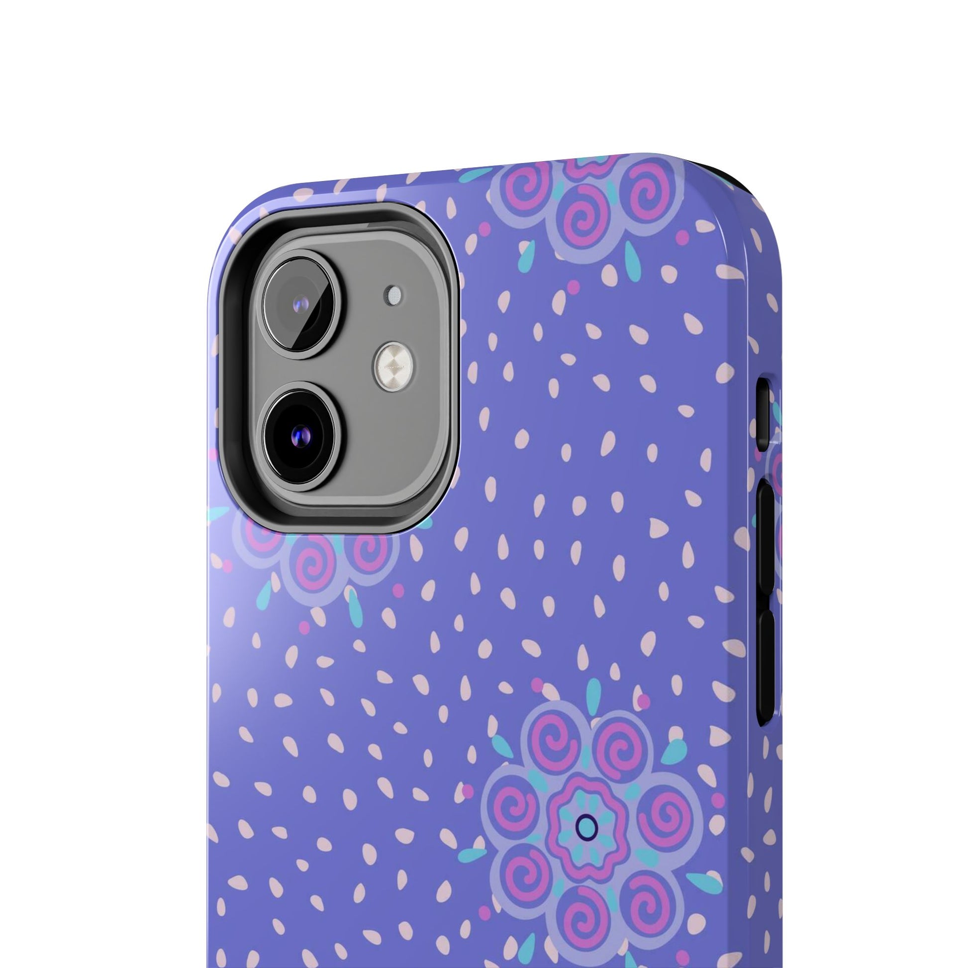 Abstract ethnic bud flower seamless pattern Tough Phone Cases