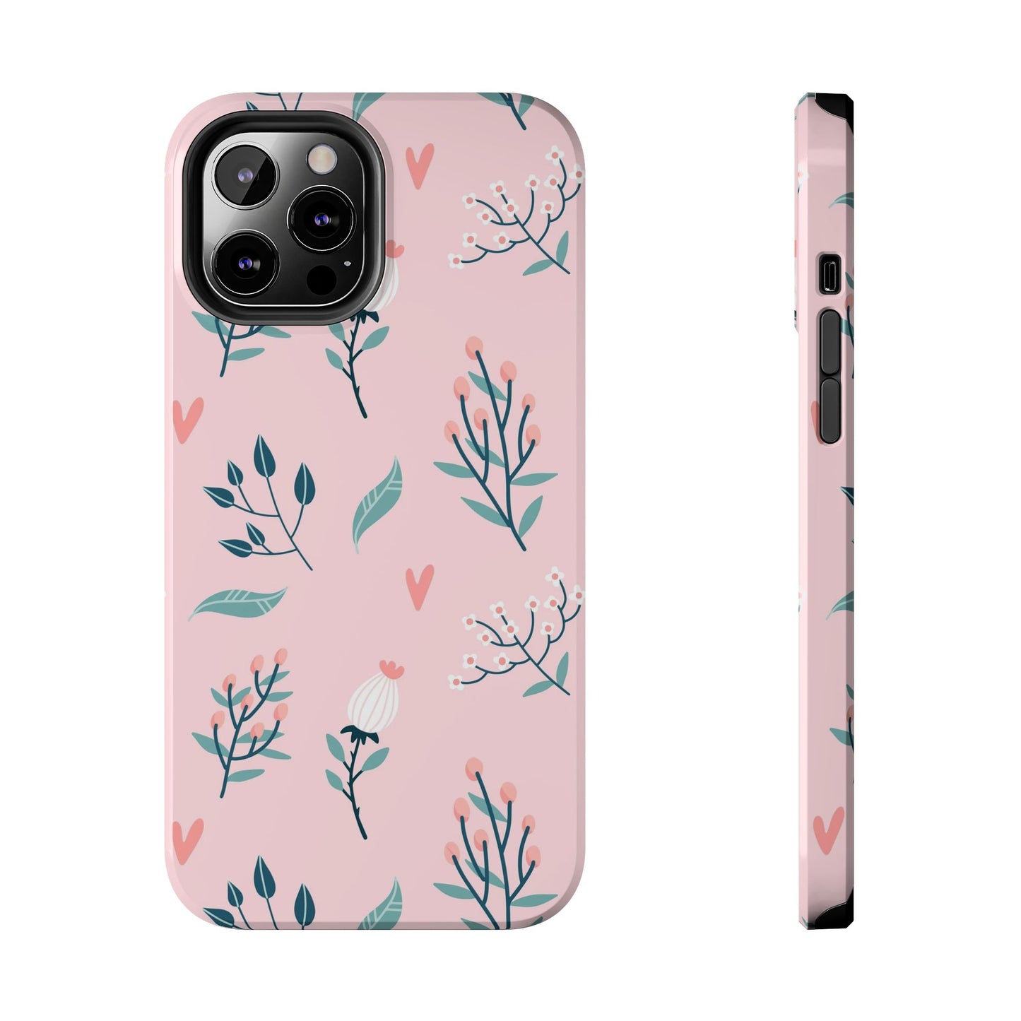 Floral seamless pattern. Garden flowers branches Tough Phone Cases iPhone 12 Pro Max