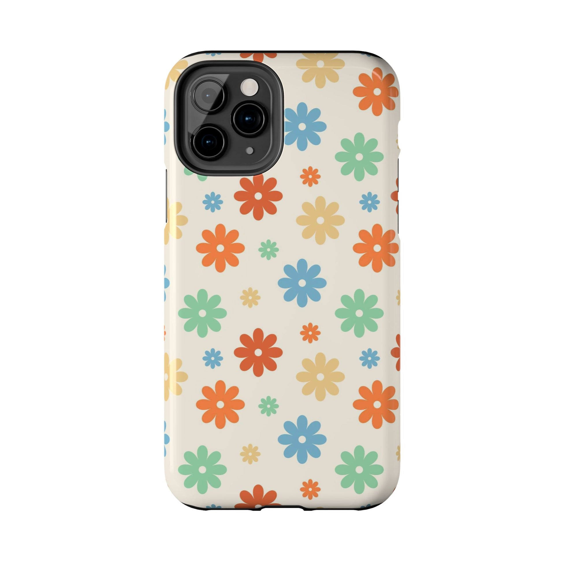 Retro groovy daisy seamless pattern Tough Phone Cases