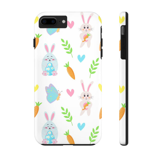 Seamless pattern with Easter bunnies Tough Phone Cases iPhone 7 Plus, iPhone 8 Plus