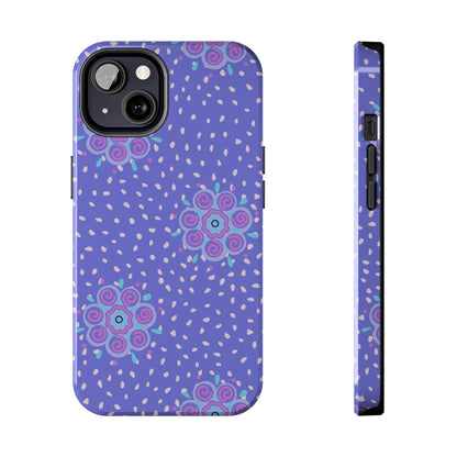 Abstract ethnic bud flower seamless pattern Tough Phone Cases iPhone 13