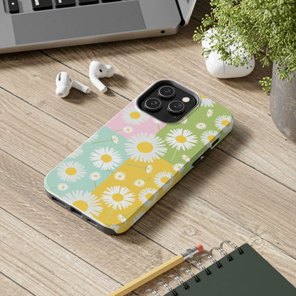 4 colors set of dandelion seamless pattern Tough Phone Cases