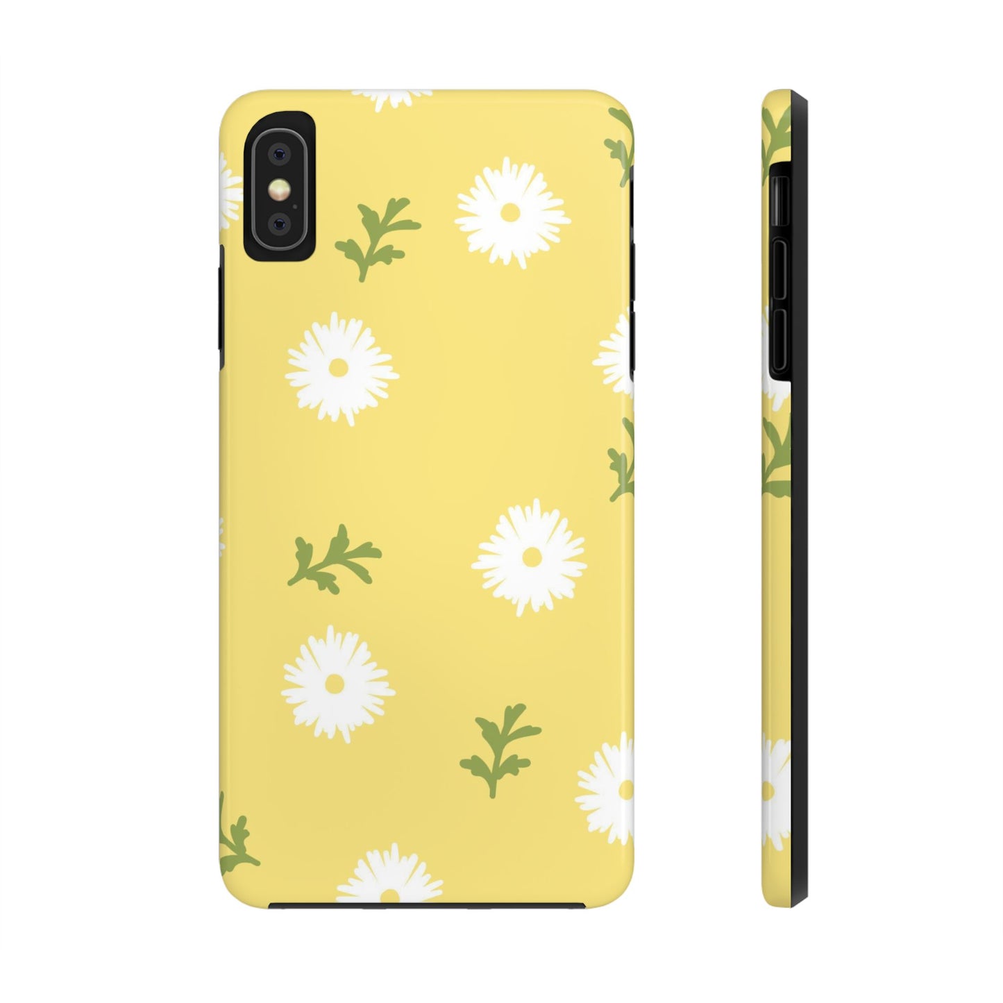 seamless doodle hand drawing daisy flower Tough Phone Cases iPhone XS MAX