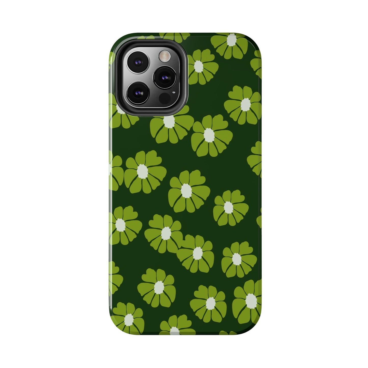 Retro groovy flowers seamless pattern Tough Phone Cases