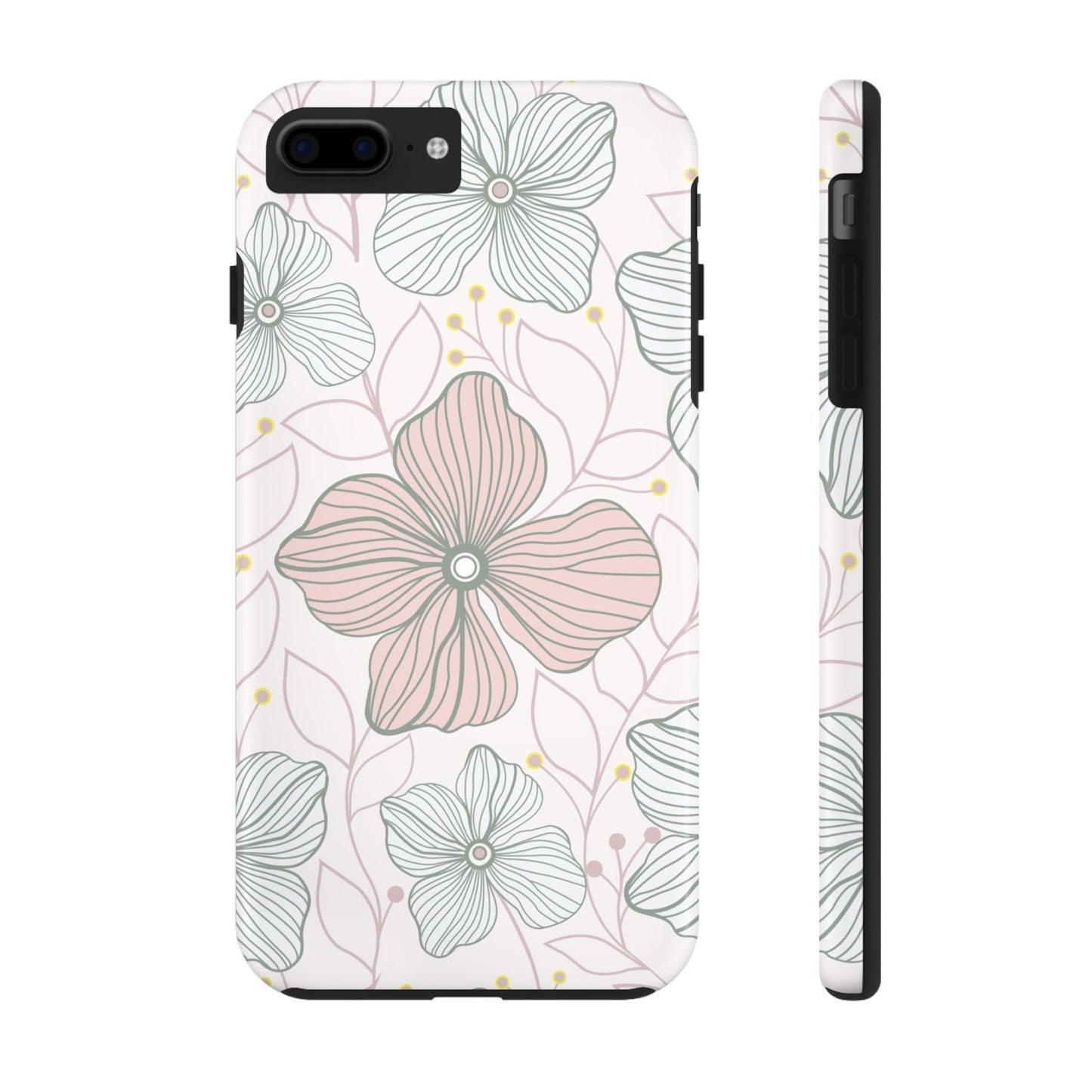 Florals seamless pattern Tough Phone Cases iPhone 7 Plus, iPhone 8 Plus