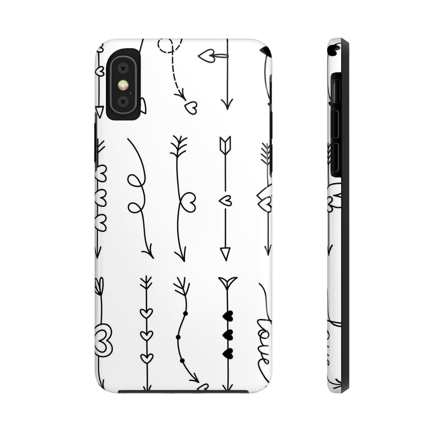 Set of cute doodle arrows for Valentine's Day Tough Phone Cases iPhone XS