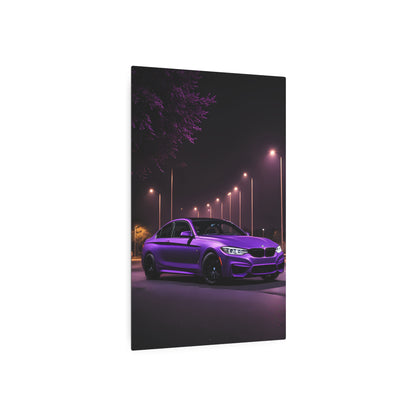 Purple super car bmw Metal Art Sign