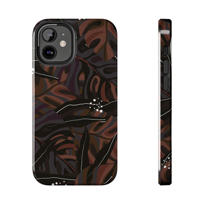 Modern exotic jungle plants Tough Phone Cases iPhone 12 Mini