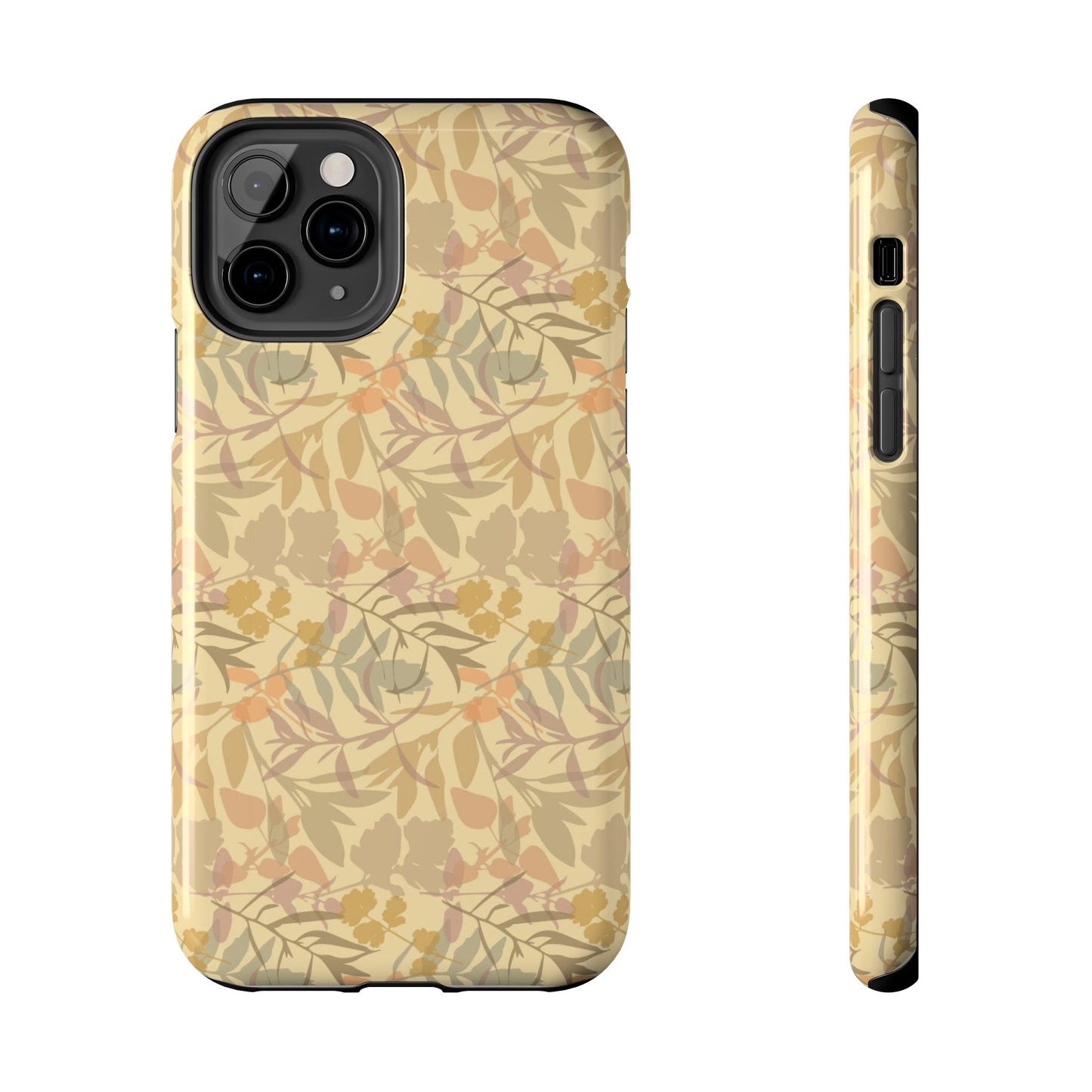 Boho Plants Leafs Pattern Tough Phone Cases iPhone 11 Pro