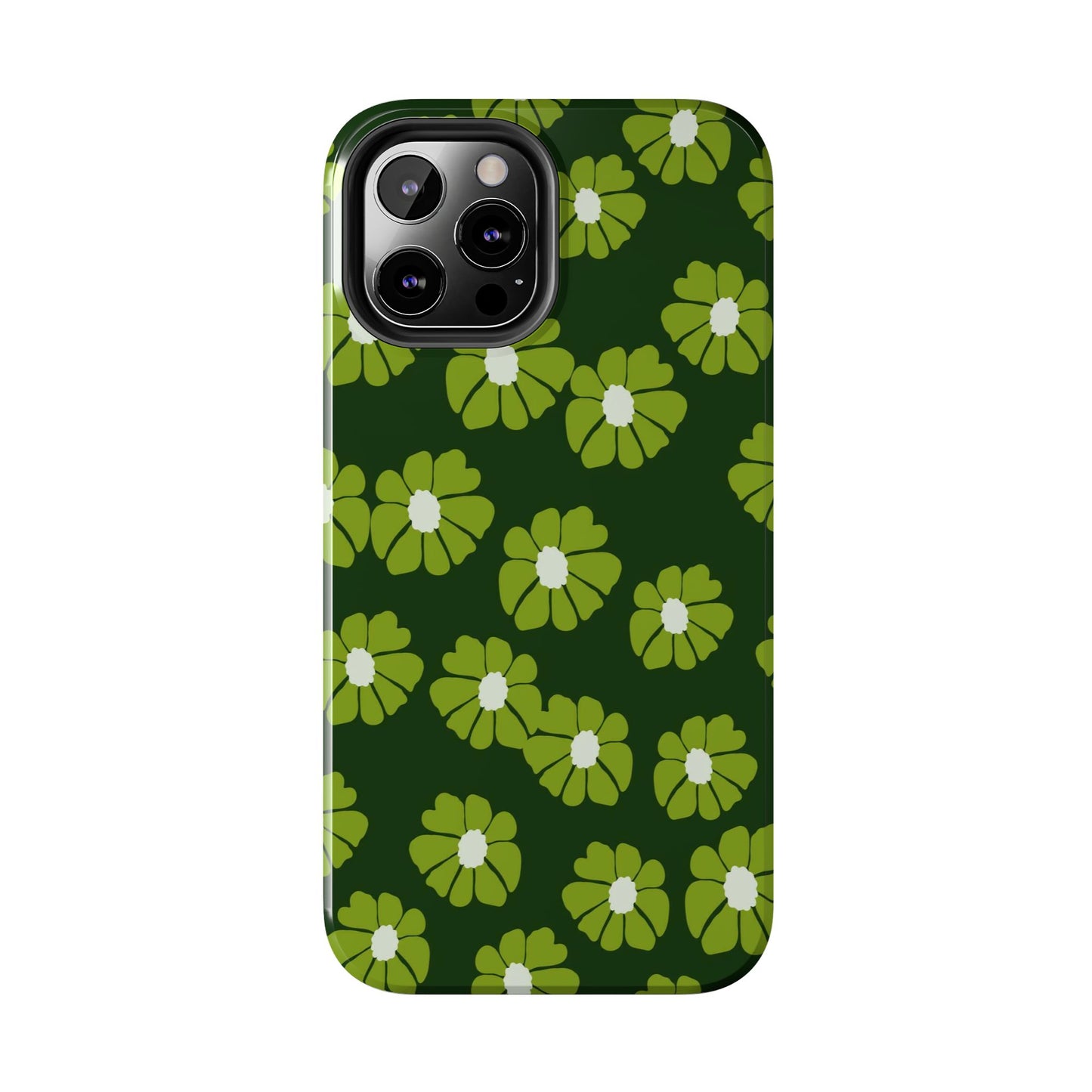 Retro groovy flowers seamless pattern Tough Phone Cases