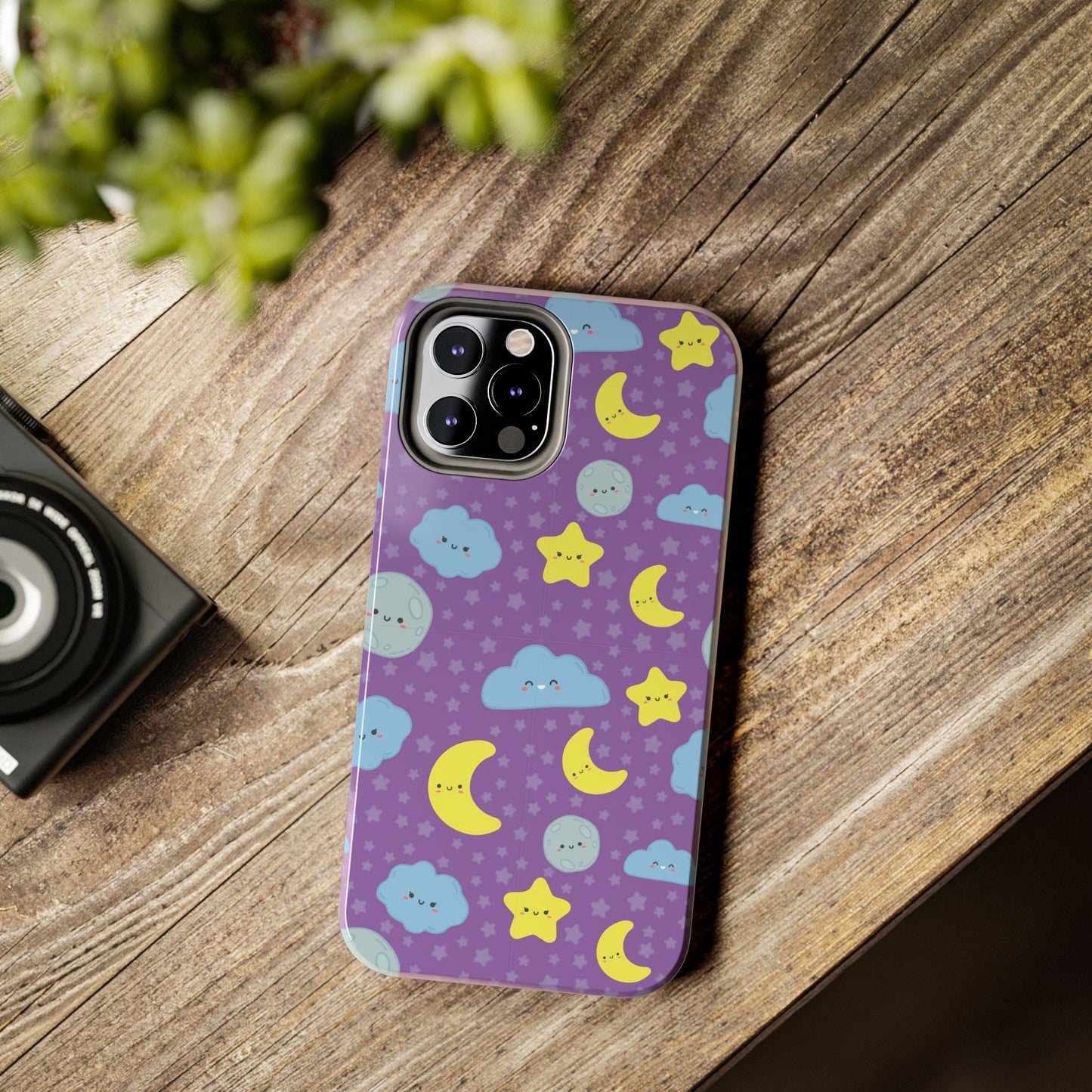 Night sky seamless pattern Tough Phone Cases